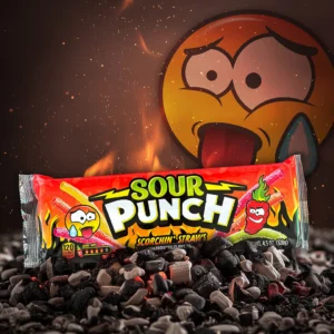 Sour Punch Scorchin Straws 128g - Image 2